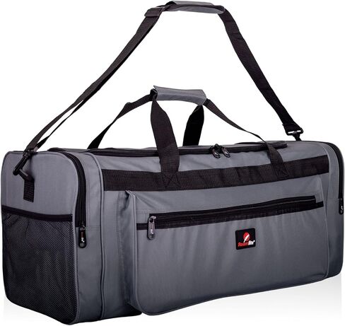 Roamlite Travel Duffel Holdalls Large Size - Weekend Or Very Big Overnight Bag - Gym Sports Kit - 26" x12x12 65 Litre RL58K (Black) in Kuwait