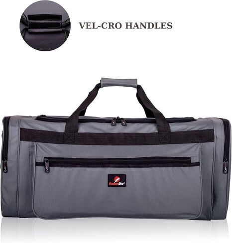 Roamlite Travel Duffel Holdalls Large Size - Weekend Or Very Big Overnight Bag - Gym Sports Kit - 26" x12x12 65 Litre RL58K (Black) in Kuwait