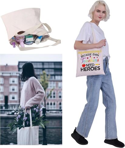 MBMSO Paraprofessional Gifts Tote Bag Teacher Paraprofessional Appreciation Gifts Paraeducator Teaching Assistant Gifts (Paraprofessional TB-black) in Kuwait