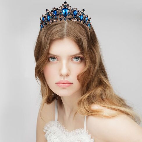 Kamirola Baroque Queen Crown,Rhinestone Wedding Bridal Crown and Tiaras Crystal Headband For Birthday Prom Pageant Party halloween Chrismas (TR05) in Kuwait