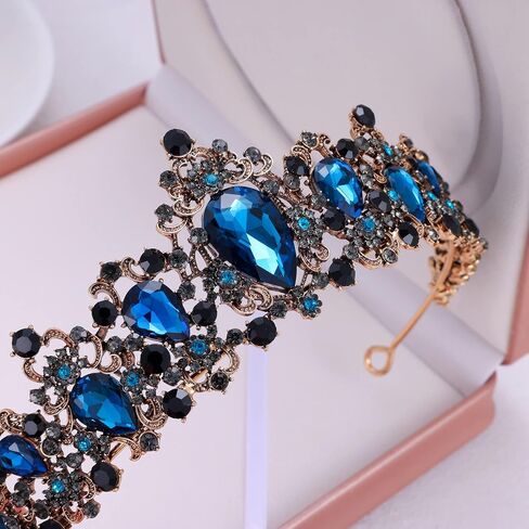Kamirola Baroque Queen Crown,Rhinestone Wedding Bridal Crown and Tiaras Crystal Headband For Birthday Prom Pageant Party halloween Chrismas (TR05) in Kuwait