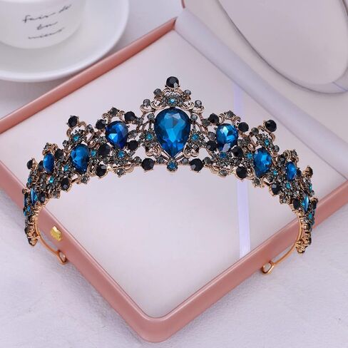 Kamirola Baroque Queen Crown,Rhinestone Wedding Bridal Crown and Tiaras Crystal Headband For Birthday Prom Pageant Party halloween Chrismas (TR05) in Kuwait