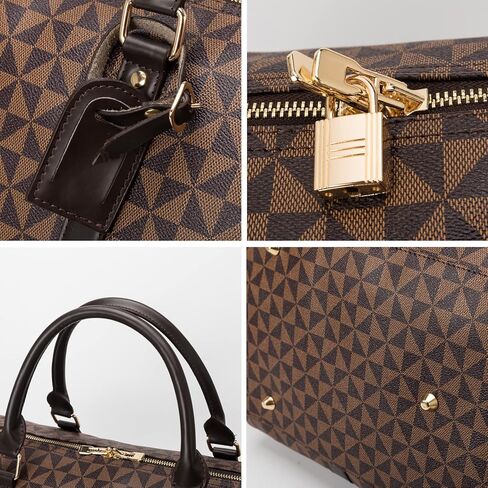 Men's Travel Duffel Bag CHENFANS Leather Large Capacity Weekend Luggage Tote Bag - Versatile Carry Large Travel Tote for Gym Vacations in Kuwait