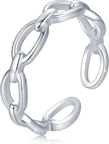 Celtic Rings for Women 925 Sterling Silver Simple Ring Adjustable Rings Open Ring Celtic Jewelry Stackable Ring Gifts for Women Girlfriend Anniversary in Saudi Arabia