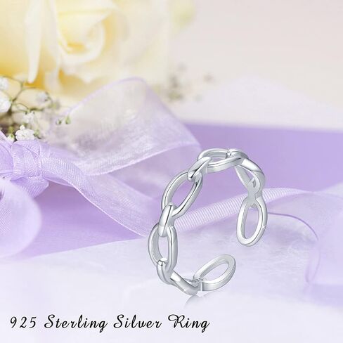 Celtic Rings for Women 925 Sterling Silver Simple Ring Adjustable Rings Open Ring Celtic Jewelry Stackable Ring Gifts for Women Girlfriend Anniversary in Saudi Arabia