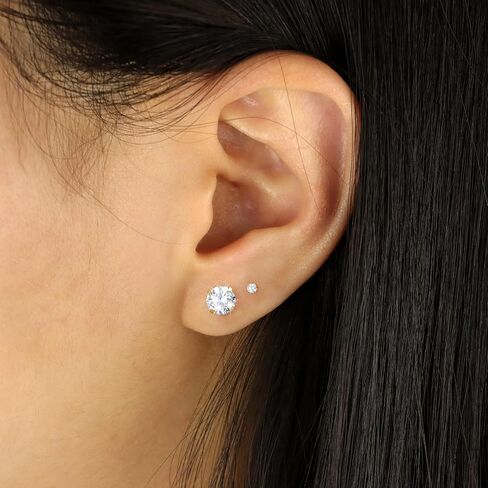 Stud Cartilage Earrings for Women Flat Back Earrings for Women Hypoallergenic Surgical Steel Stud Earrings 6 Pairs 18-20G in Saudi Arabia