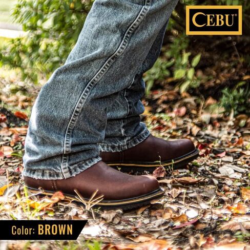 CEBU Men's Comfort Work Boots - 10 Inch in Saudi Arabia