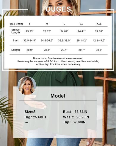 OUGES Women's Maternity Tunics Tops Shirts Long/Short Sleeve Wrap V Neck Nursing Maternity Clothes Casual Pregnancy Blouse in Saudi Arabia