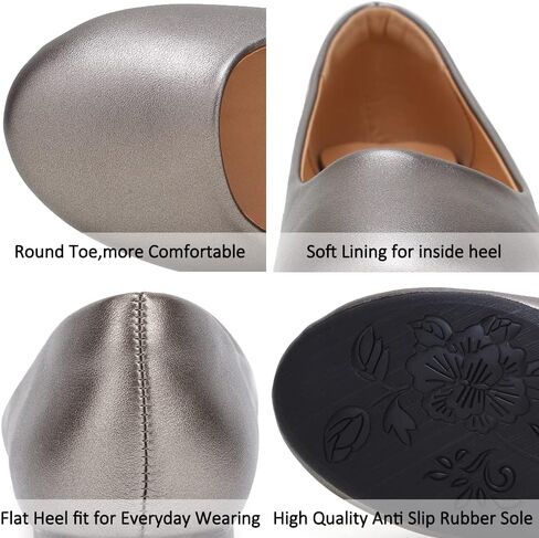 أحذية باليه نسائية مسطحة من CIOR، أحذية مشي مريحة وأنيقة وبسيطة وغير رسمية in Kuwait