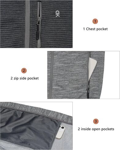 Little Donkey Andy Men's High Performance Thermal Jackets for Running Golf Hiking Lightweight Windproof Warm in Saudi Arabia