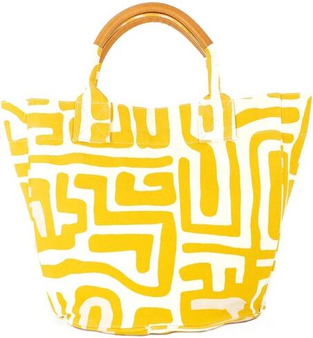 حقيبة Ubuntu Life Weekender Tote - حقيبة كبيرة من القماش وحقيبة شاطئ وحقيبة سفر مصنوعة من القطن الطبيعي in Kuwait