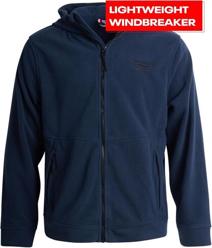 Reebok Mens Fleece Jacket - Lightweight Polar Fleece Zip Up Winter Jackets for Men - Gym Workout Running Outdoor Mens Jacket in Saudi Arabia