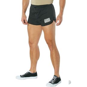 Rothco 20224 US Flag Ranger PT (Physical Training) Shorts - Black Size : M