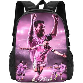 BUSOTH حقيبة ظهر للاعب كرة القدم، حقيبة ظهر عصرية مطبوعة ثلاثية الأبعاد مقاس 16.5 بوصة، حقيبة ظهر كاجوال مبتكرة للكمبيوتر المحمول للنساء والرجال in Kuwait