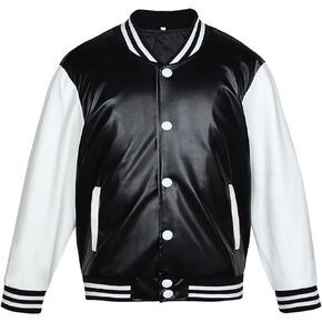 سترة بيسبول من جلد البولي يوريثان للأطفال من بيبي هيلثي سترة بيسبول رياضية كاجوال للشباب من 2 إلى 13 سنة in Kuwait