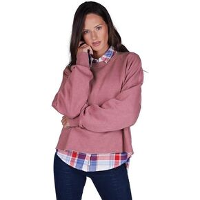 Charles River Apparel Clifton Distress Boxy Sweatshirt in Kuwait