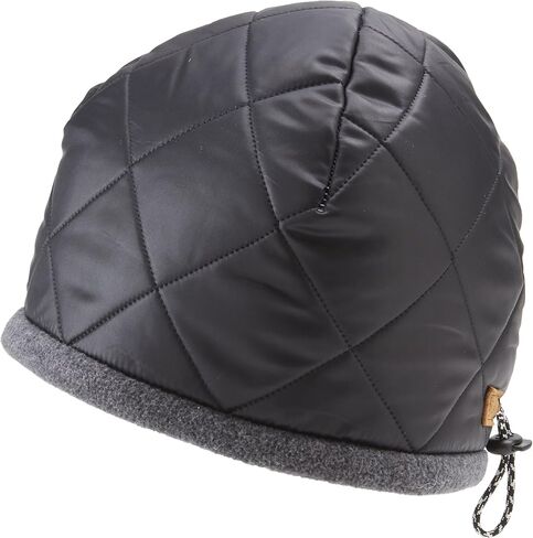 Icebox Knitting Dohm Denali Quilted Nylon Shell and Thermalite Insulation Winter Hat, Black, Medium/Large in Saudi Arabia