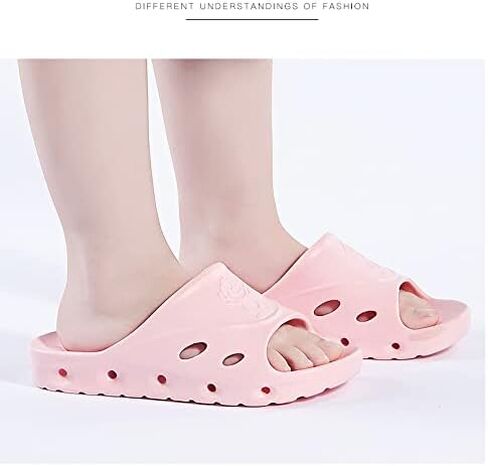 صندل استحمام للأولاد والبنات من BAI HOU، صنادل للأطفال، أحذية مائية، شباشب جانبية للشاطئ/حمام السباحة، مع فتحات تصريف، شباشب حمام مضادة للانزلاق، نعل ناعم، شباشب منزل مفتوحة من الأمام، منصة EVA in Kuwait