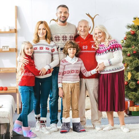 شبشب Yseoul للفتيات والأولاد يونيكورن القرش، حذاء شتوي دافئ من الصوف المخملي بتصميم حيوان لطيف سهل الارتداء للاستخدام الداخلي والخارجي in Kuwait