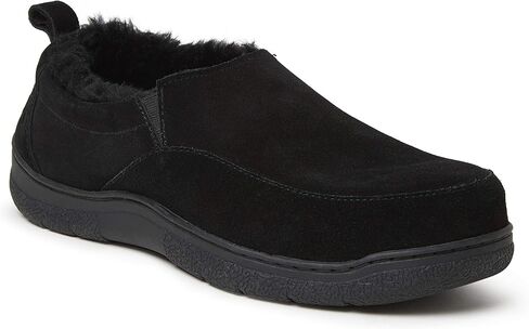 Dearfoams Men's Suede Closed Back Slipper in Saudi Arabia