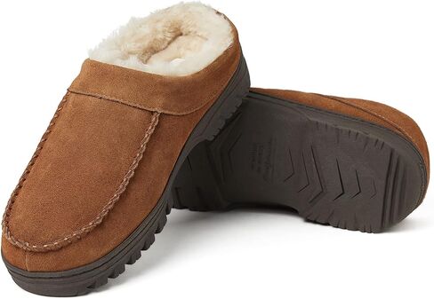 Dearfoams Men's Reed Genuine Suede Clog in Saudi Arabia