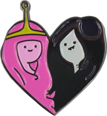 Enamel Pin - Adventure Time - Heart-Shaped Princess Bubblegum And Marceline in Saudi Arabia
