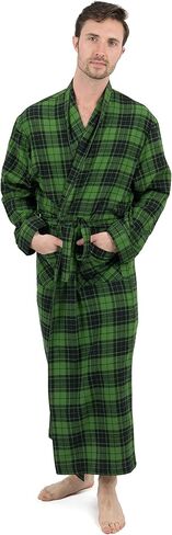 Leveret Mens Flannel Robe Christmas Robe (Size Small-XXX-Large) in Kuwait