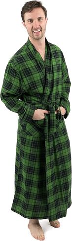Leveret Mens Flannel Robe Christmas Robe (Size Small-XXX-Large) in Kuwait
