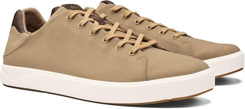 OLUKAI Lae'ahi Li Men's Sneakers, Drop-in Heel & All-Day Comfort, Breathable Lining, Waxed Canvas in Saudi Arabia