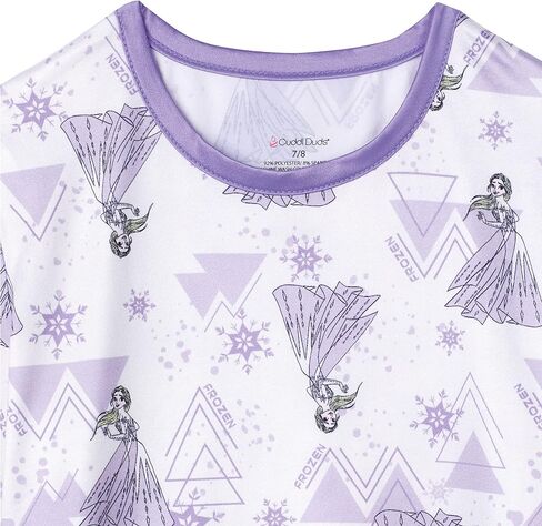 مجموعة ملابس داخلية حرارية للفتيات من ديزني فروزن للأطفال مكونة من قطعتين قميص بطبقة أساسية وبنطلون ضيق طويل للفتيات بيجامات in Kuwait