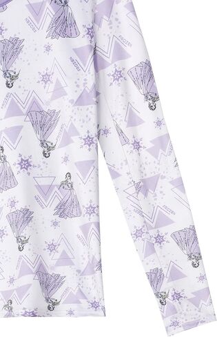 مجموعة ملابس داخلية حرارية للفتيات من ديزني فروزن للأطفال مكونة من قطعتين قميص بطبقة أساسية وبنطلون ضيق طويل للفتيات بيجامات in Kuwait