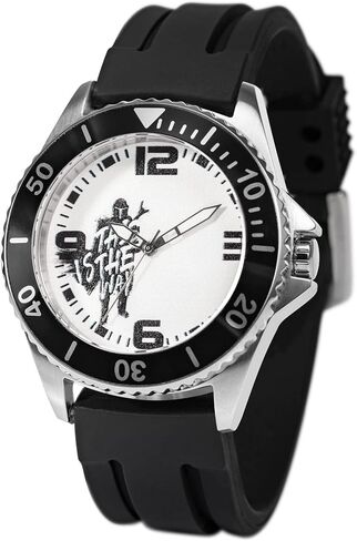 Star Wars The Mandalorian Adult Honors Diver Bezel Analog Quartz Strap Watch in Saudi Arabia