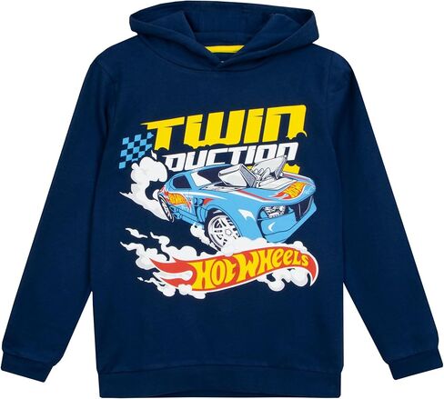 Hot Wheels Hoodie | Race Car Boys Hoodie | 100% Cotton Hoodies for Boys | Sizes 4-14 in Saudi Arabia