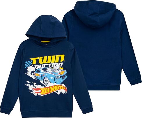 Hot Wheels Hoodie | Race Car Boys Hoodie | 100% Cotton Hoodies for Boys | Sizes 4-14 in Saudi Arabia