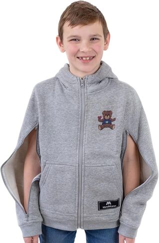 MandMcares Kids Warm Hemodialysis Jacket | Chemo Clothing Dialysis Port Access Hoodie | Two Way Arm Zipper | Picc Line in Saudi Arabia