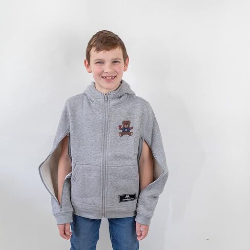 MandMcares Kids Warm Hemodialysis Jacket | Chemo Clothing Dialysis Port Access Hoodie | Two Way Arm Zipper | Picc Line in Saudi Arabia