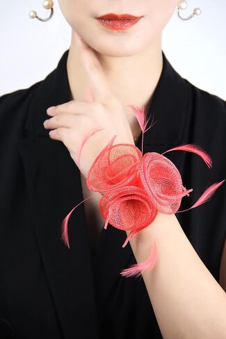 Petty Hatty Small Sinamay Fascinators for Women Girls 2023 Kentucky Derby Hats for Tea Party Dancing Church Weddings in Kuwait