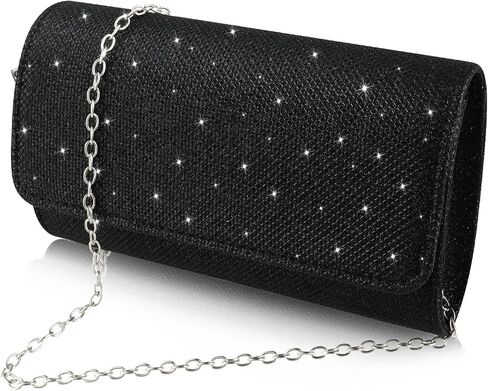 Giantree Evening Bag Clutch Purses for Women, Shiny Handbags with Detachable Chains for Parties Wedding Prom Banquets in Saudi Arabia
