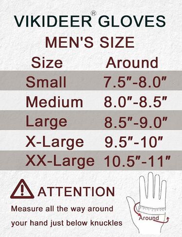 VIKIDEER Super Warm Fur Gloves Mens Leather Gloves Real Rabbit Fur Lined Touchscreen Driving Gloves in Saudi Arabia