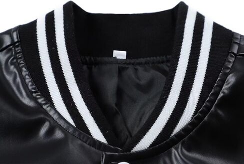 سترة بيسبول من جلد البولي يوريثان للأطفال من بيبي هيلثي سترة بيسبول رياضية كاجوال للشباب من 2 إلى 13 سنة in Kuwait