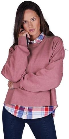 Charles River Apparel Clifton Distress Boxy Sweatshirt in Saudi Arabia