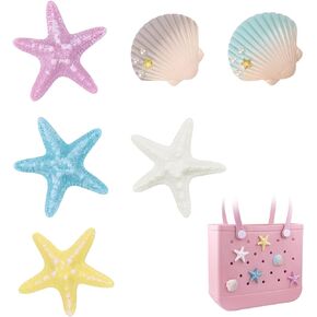 WORBSS Charms for Bogg Bag Accessories for Simple Modern Beach Bag Charms Decorative for Simply Southern Beach Tote, Insert Accessory for Rubber Beach Bag with Holes, Personalized Identification