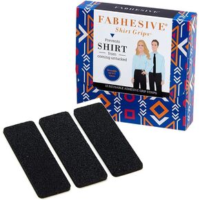 Fabhesive Shirt Grips -Keep Shirts Tucked, Non-Slip Gripper Tape for Waistband, 12 Reusable Adhesive Strips in Saudi Arabia