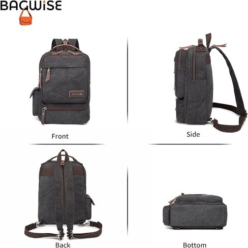 حقيبة ظهر من القماش من باجوايز للنساء والرجال، حقيبة ظهر كلاسيكية مقاومة للماء in Kuwait