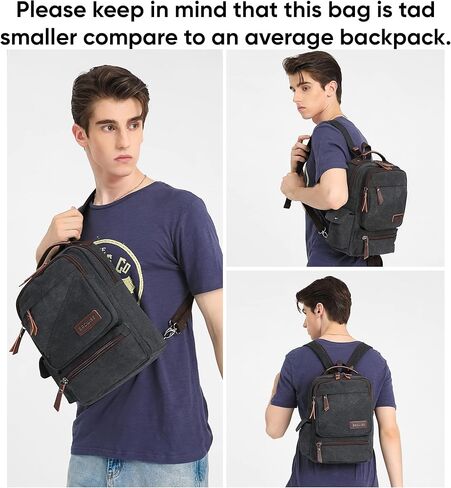 حقيبة ظهر من القماش من باجوايز للنساء والرجال، حقيبة ظهر كلاسيكية مقاومة للماء in Kuwait