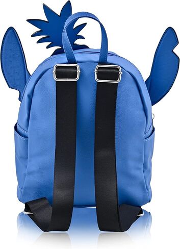 Disney Stitch Backpack - Blue Mini Backpack Purse 10 Inch Bag for Women, Adult Backpack Shoulder Bag Double Strap Faux Leather (Blue Pineapples) in Saudi Arabia