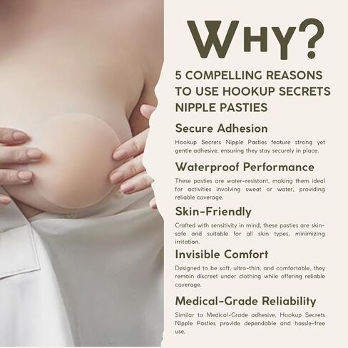 2 Pairs of reusable silicone nipple coverings - ultra-thin non-glue adhesive and backless bra sticky push-up boobs nipple cover-up pasties & petals for women in Saudi Arabia