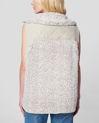 [BLANKNYC] Womens Luxury Clothing Quilted Sherpa Vest With Pockets, Comfortable & Stylish in Saudi Arabia