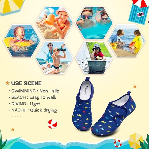 Racqua Kids Water Shoes Lightweight Beach Swim Quick Dry Sports Aqua Socks in Kuwait