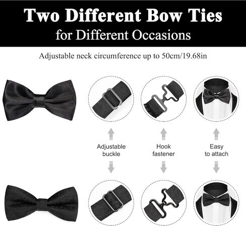 FACIACC حمالات وربطات عنق للرجال مع 6 مشابك شديدة التحمل بعرض 3.5 سم معدن قوي قابل للتعديل ومطاط على شكل حرف Y للعمل in Kuwait